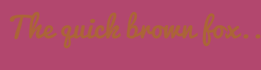 Image with Font Color AB6438 and Background Color B2476E